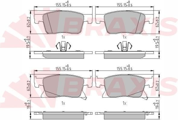 Opel Astra 2015-2019 Arası 1.4 Braxis Marka Ön Balata