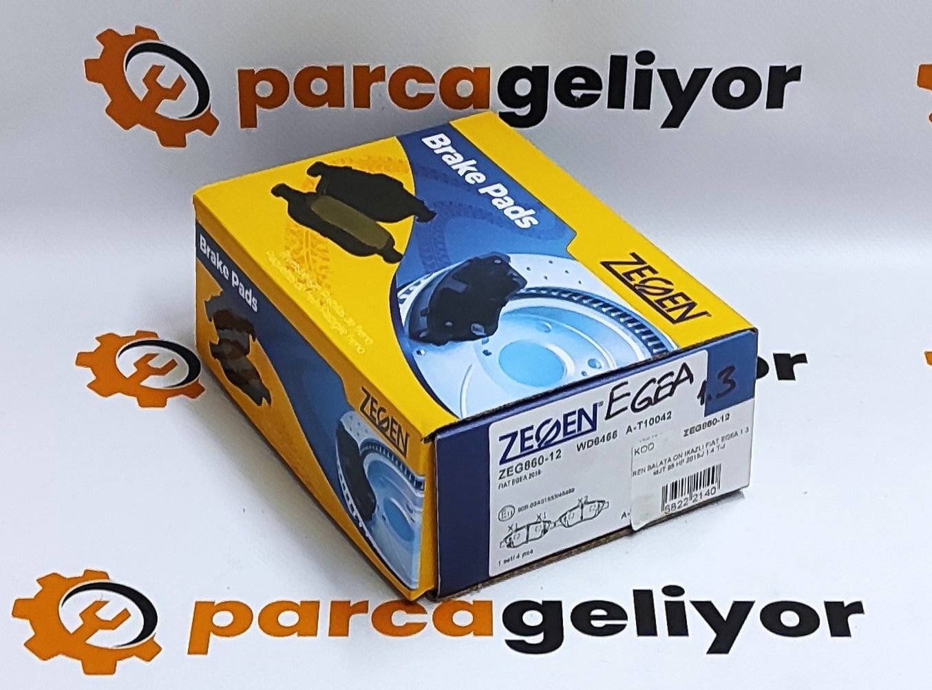 Egea 1.4 Fire ''Büyük Tip'' Ön Balata Zegen ZEG860-12