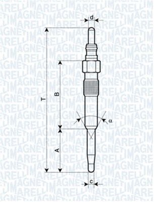 Audi A2 2000-2005 Arası 1.4 TDI Magneti Marelli Marka Kızdırma Bujisi