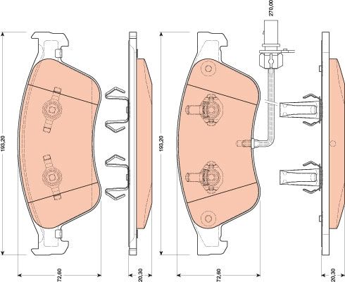 Audi A8 2002-2010 Arası 4.2 TDI quattro TRW Marka Ön Balata