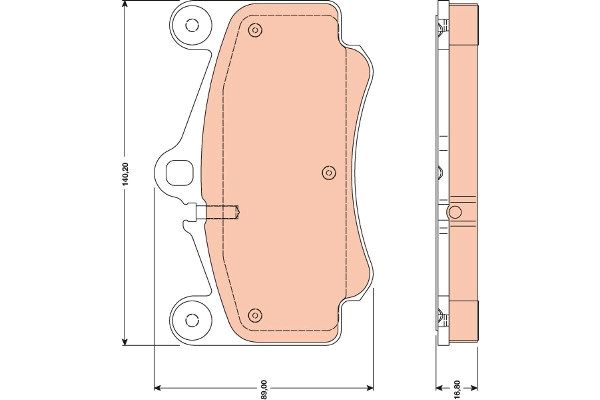 Porsche 911 1997-2013 Arası 3.6 Turbo 4 TRW Marka Ön Balata