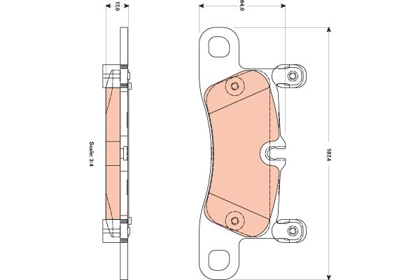 Porsche Cayenne 2010-2014 Arası 4.2 S Diesel TRW Marka Arka Balata