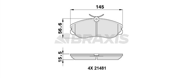 Ford Maverick 1993-1998 Arası 2.7 TD, 2.4 i Braxis Marka Ön Balata