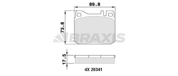 Volkswagen Lt 1975-1996 Arası 2.4 TD, 2.4 D Braxis Marka Ön Balata