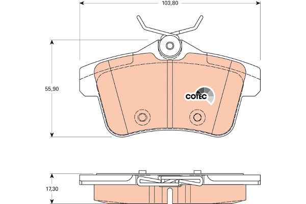 Citroen C4 2009-2013 Arası 1.4 VTi 95 TRW Marka Arka Balata