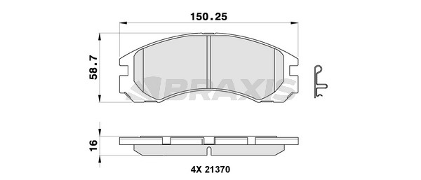 Peugeot 4007 2007-2013 Arası 2.4 16V Braxis Marka Ön Balata