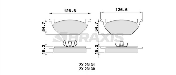 Seat Ibiza 2002-2018 Arası 1.2 Braxis Marka Ön Balata