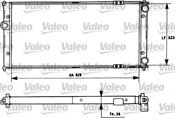 Seat Inca 1995-2003 Arası 1.9 D Valeo Marka Su Radyatörü