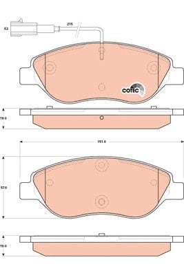 Alfa Romeo Mito 2008-2018 Arası 1.4 Bifuel TRW Marka Ön Balata