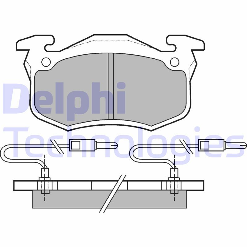 Renault Express 1985-2001 Arası 1.0 Delphi Marka Ön Balata Fişli