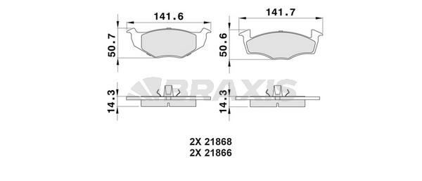 Seat Ibiza 1993-2002 Arası 1.9 SDI Braxis Marka Ön Balata