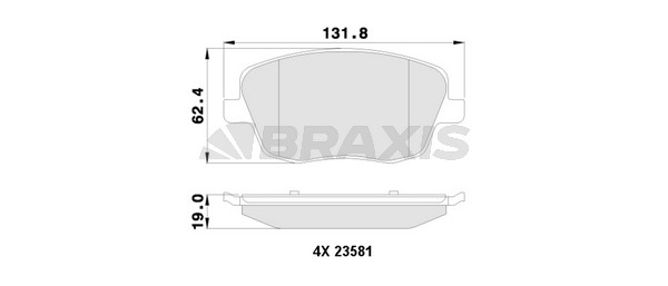 Seat Ibiza 2002-2009 Arası 1.9 TDI Braxis Marka Ön Balata