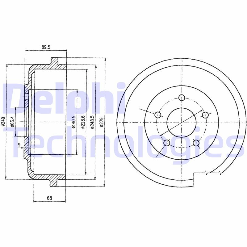 Ford Tourneo Connect 2002-2013 Arası 1.8 16V Delphi Marka Kampana