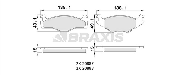 Seat Ibiza 1993-2002 Arası 1.9 TD Braxis Marka Ön Balata