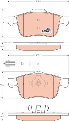 Alfa Romeo 159 2005-2012 Arası 1.9 JTS TRW Marka Ön Balata Fişli