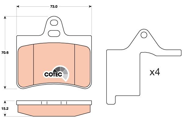 Citroen C5 2001-2005 Arası 2.0 16V HPi TRW Marka Arka Balata