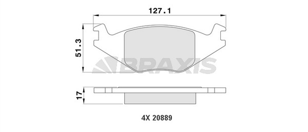Seat Ibiza 1993-2002 Arası 1.3 i Braxis Marka Ön Balata
