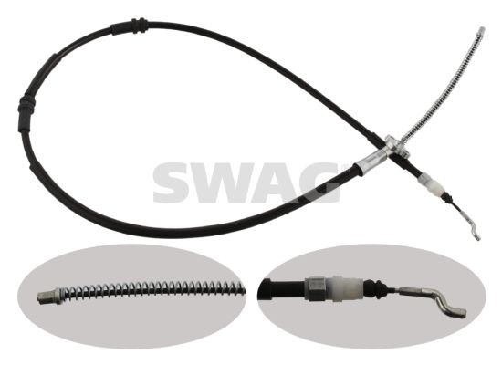 Volkswagen Amarok 2010-2014 Arası 2.0 TSI, 2.0 TDI, 2.0 BiTDI, 2.0 TDI 4motion, 2.0 BiTDI 4motion Swag Marka Arka Sağ-Sol Uyumlu El Fren Teli