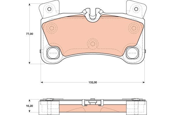 Volkswagen Touareg 2002-2013 Arası 6.0 W12 TRW Marka Arka Balata
