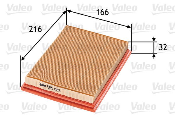Ford Fiesta 2001-2014 Arası 1.3 Valeo Marka Hava Filtresi