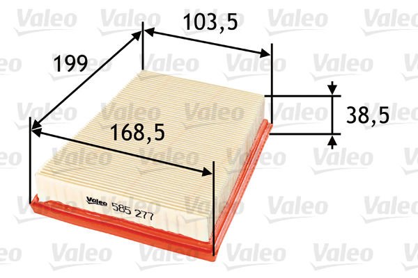 Ford Fusion 2002-2012 Arası 1.6 Valeo Marka Hava Filtresi