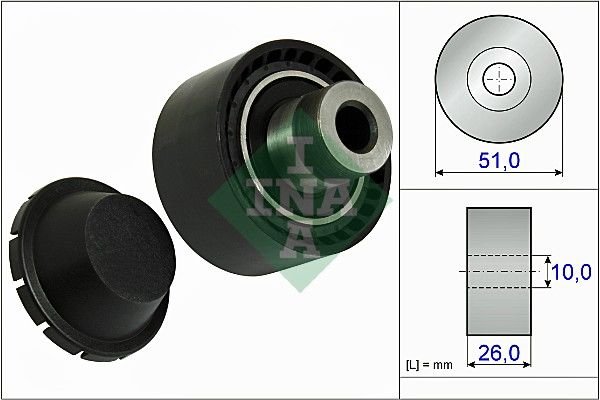 Peugeot 206 1998-2012 Arası 1.4 HDi eco 70, 1.4 HDi INA Marka Vantilatör Kayış Gergi Rulmanı
