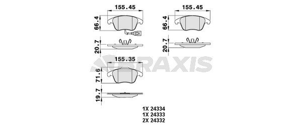 Seat Alhambra 2010-2014 Arası 2.0 TDI Braxis Marka Ön Balata