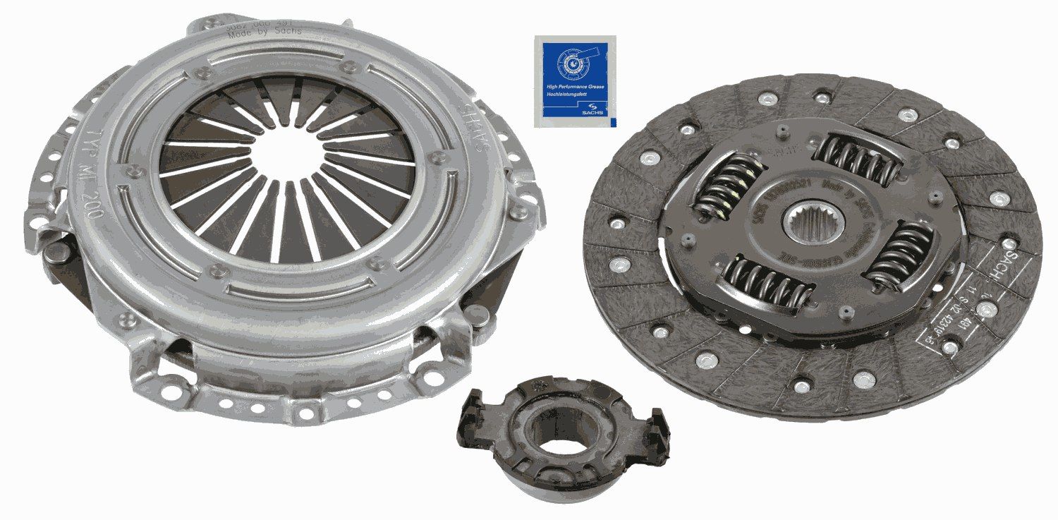 Peugeot 206 1998-2012 Arası 1.4 16V Sachs Marka Debriyaj Seti