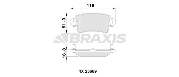 Opel Movano 1998-2003 Arası 2.8 DTI Braxis Marka Arka Balata