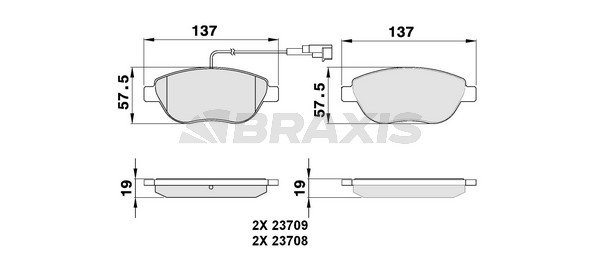Fiat Idea 2003-2007 Arası 1.6 D Multijet Braxis Marka Ön Balata