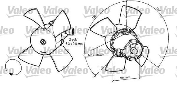 Opel Corsa 1982-1993 Arası 1.6 GSI Valeo Marka Radyatör Fan ve Motoru
