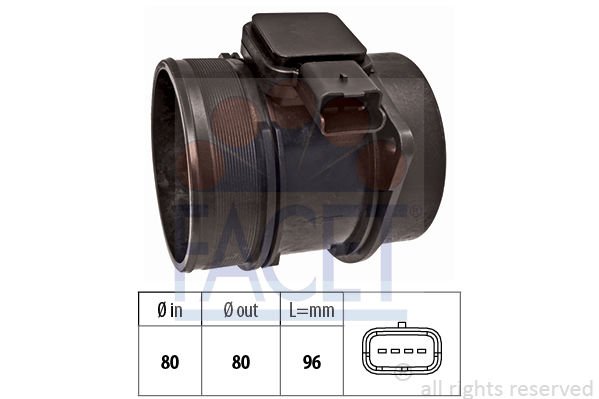 Ford Focus 2004-2013 Arası 2.0 TDCi Facet Marka Hava Debimetresi