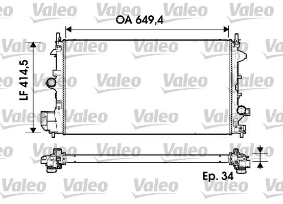 Opel Signum 2003-2008 Arası 1.9 CDTI Valeo Marka Su Radyatörü