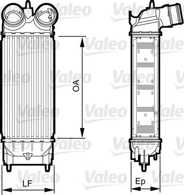 Citroen C5 2008-2012 Arası 1.6 THP 155 Valeo Marka Turbo Radyatörü