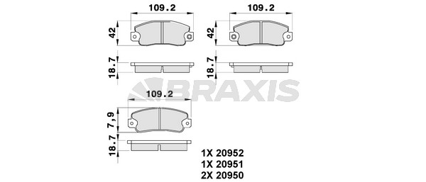Seat Ibiza 1984-1993 Arası 1.7 D Braxis Marka Ön Balata