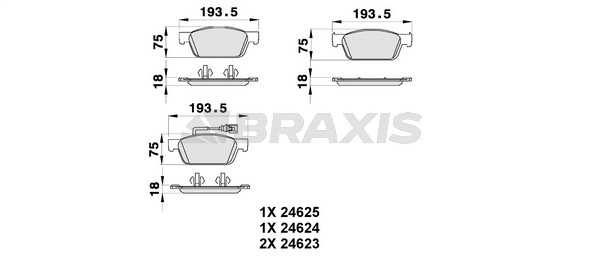 Volkswagen Transporter 2003-2015 Arası 2.0 Braxis Marka Ön Balata