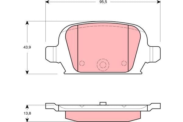 Opel Tigra 2004-2010 Arası 1.8 TRW Marka Arka Balata
