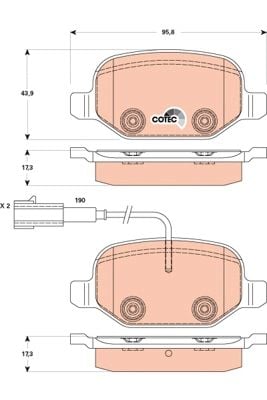 Alfa Romeo Mito 2008-2018 Arası 1.4 Bifuel TRW Marka Arka Balata