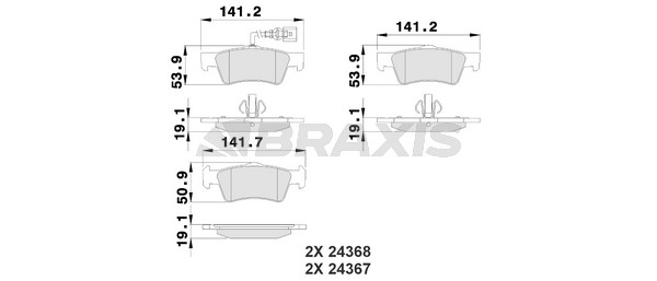 Volkswagen Multivan 2003-2015 Arası 3.2 V6 Braxis Marka Ön Balata
