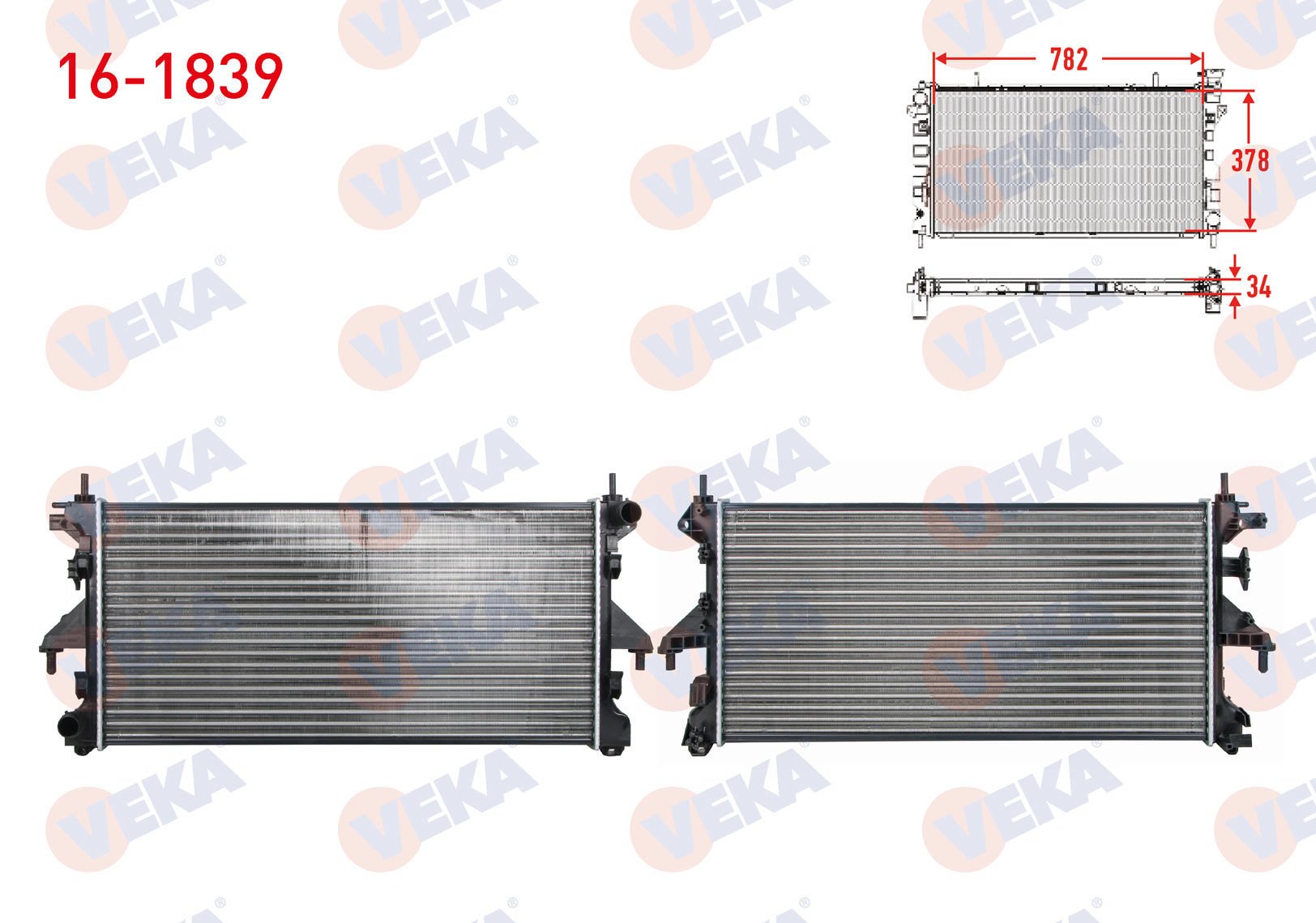 Ducato III 2.3 mjt Su Radyatörü Veka 16-1839