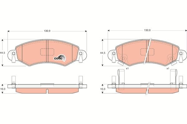 Opel Agila 2000-2007 Arası 1.0 TRW Marka Ön Balata