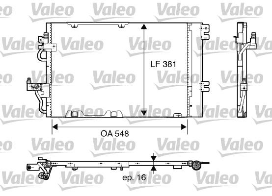 Opel Zafira 2005-2019 Arası 2.2 Valeo Marka Klima Radyatörü