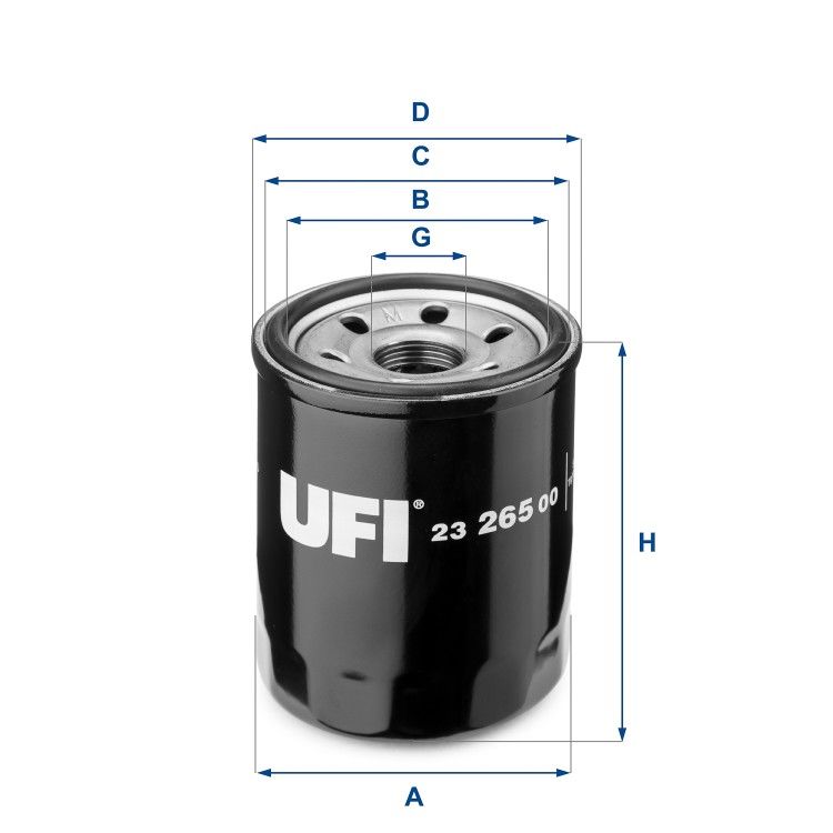 Egea 1.4 Fire Yağ Filtresi UFI-23.265.00