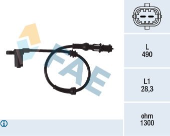 Opel Meriva 2003-2010 Arası 1.8 FAE Marka Abs Sensörü