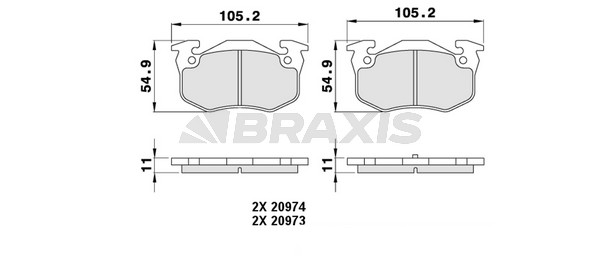 Renault 19 1991-2003 Arası 1.7 Braxis Marka Arka Balata