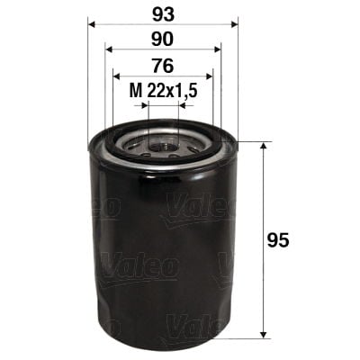 Ford Transit 1977-2000 Arası 2.5 DI Valeo Marka Yağ Filtresi