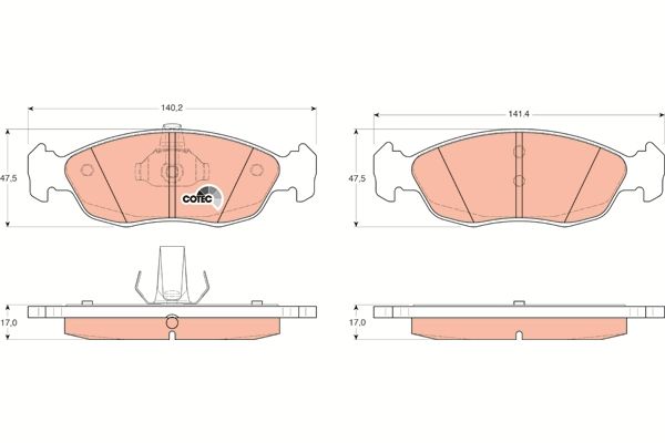 Peugeot 106 1991-2005 Arası 1.4 D TRW Marka Ön Balata