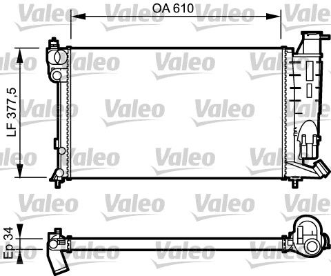 Peugeot 306 1993-2003 Arası 1.8 Valeo Marka Su Radyatörü