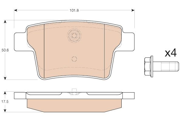 Ford Mondeo 2000-2007 Arası 2.2 TDCi TRW Marka Arka Balata