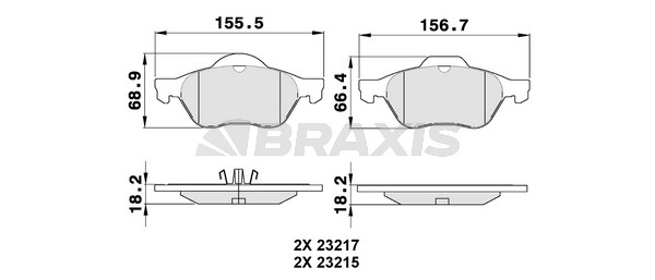 Renault Laguna 2001-2007 Arası 1.9 dCi Braxis Marka Ön Balata